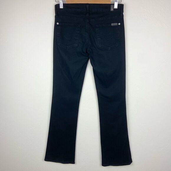 7 For All Mankind Original Bootcut Jeans - Rinsed Black - Picture 6 of 8